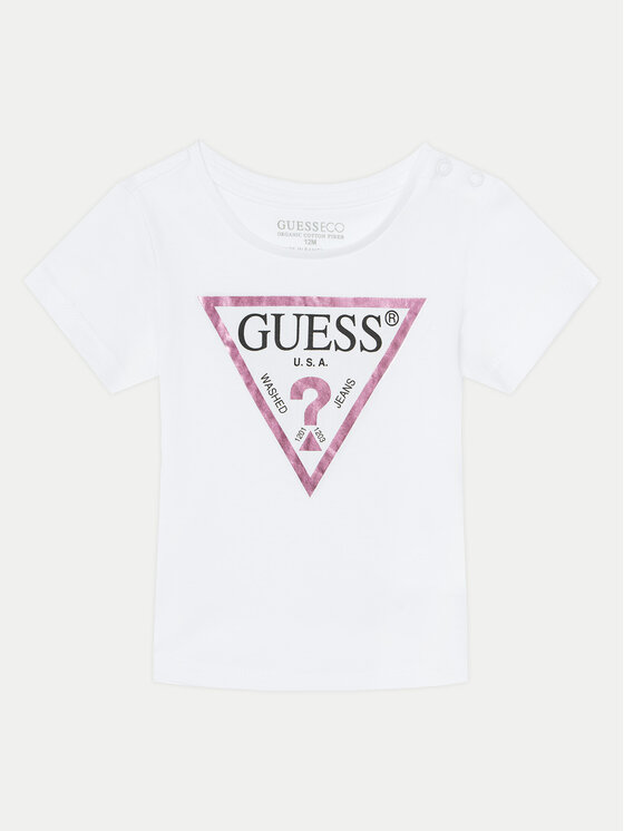 Guess Guess Футболка K73I56 K8HM0 Білий Regular Fit
