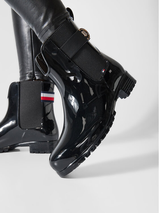 Tommy Hilfiger Botas de agua Tommy Hilfiger Hardware Rainboot FW0FW05968 Negro
