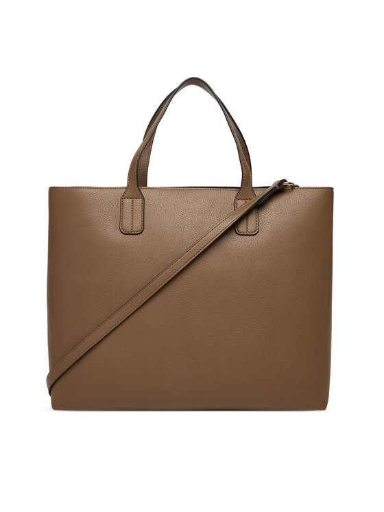 Tommy Hilfiger Bolso Tommy Hilfiger Th Icon Satchel AW0AW18122 Marrón