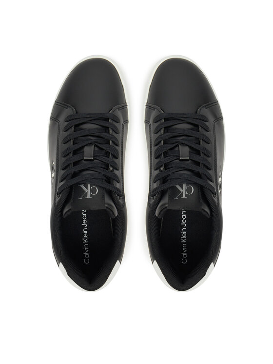 Calvin Klein Jeans Laisvalaikio batai Calvin Klein Jeans Classic Cupsole Mono Lth Wn YW0YW01902 Juoda