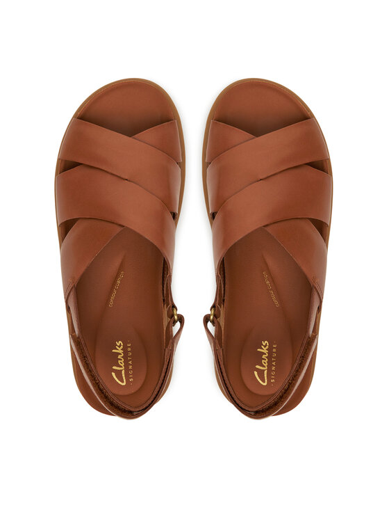 Clarks Босоніжки Clarks Aristella Sun 26181258 Коричневий