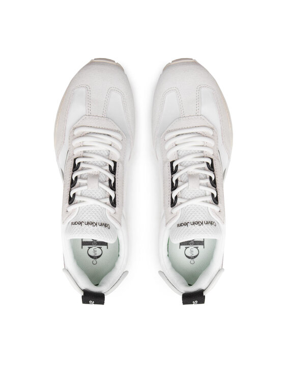 Calvin Klein Jeans Сникърси Calvin Klein Jeans New Retro Runner Laceup Low YW0YW00683 Бял