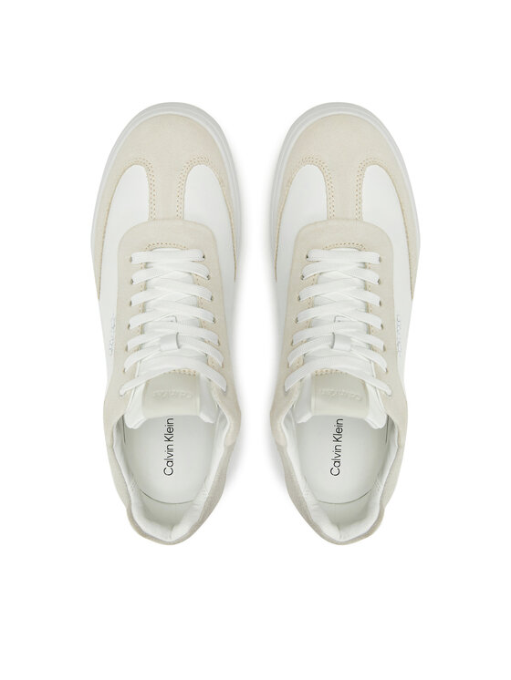 Calvin Klein Sneakers Calvin Klein Cupsole Lace Up - Lth Sue Mix HW0HW02435 Bej
