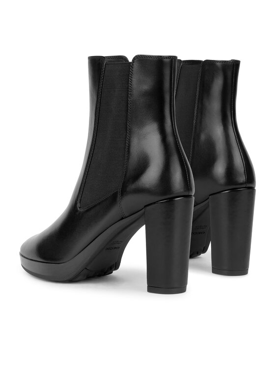 Geox Členková obuv Geox D Walk Pleasure 85 D35TFC 00043 C9999 Čierna