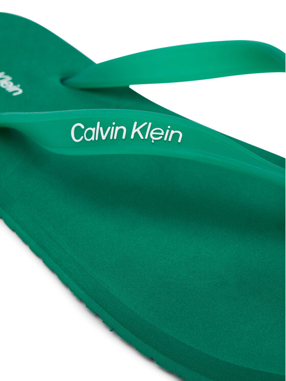 Calvin Klein Джапанки Calvin Klein Logo Strap HM0HM02105 Зелен