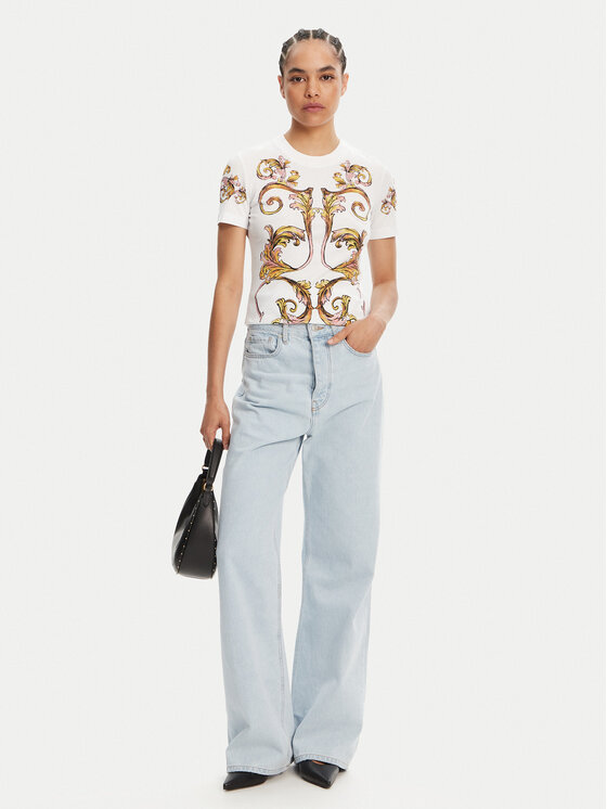 Versace Jeans Couture Versace Jeans Couture Футболка 78HAH6P8 Білий Slim Fit