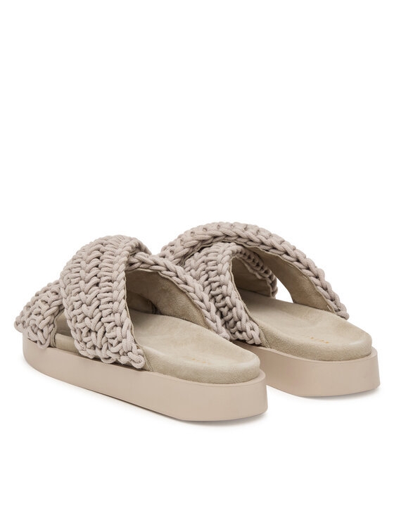 Inuikii Шльопанці Inuikii Woven 1004.003.0062 Світло-сірий