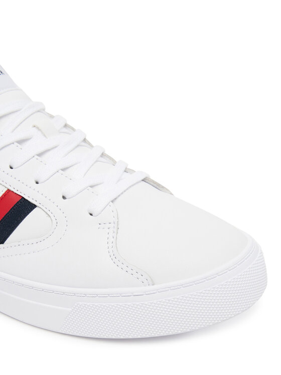 Tommy Hilfiger Sneakersy Tommy Hilfiger Icon Court Stripes FM0FM05628 Bílá