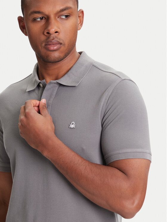 United Colors Of Benetton United Colors Of Benetton Polo 3089J3179 Γκρι Regular Fit