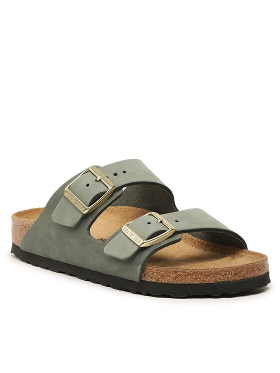 Sandały Birkenstock Arizona 1025762 Zielony | Eobuwie.com.pl