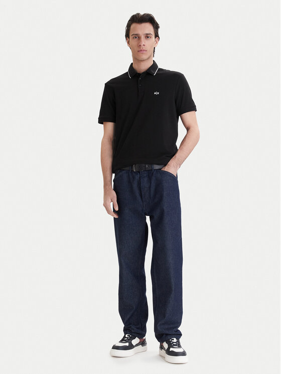 Armani Exchange Armani Exchange Поло XM001289 AF10363 UC001 Чорний Regular Fit