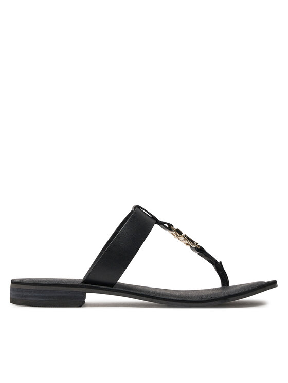 Tommy Hilfiger Šlepetės per pirštą Tommy Hilfiger Th Elevated Sandal FW0FW07174 Juoda