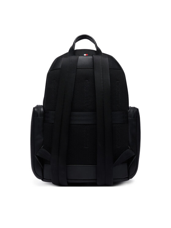 Tommy Hilfiger Mochila Tommy Hilfiger Th Business Leather Backpack AM0AM14684 Negro