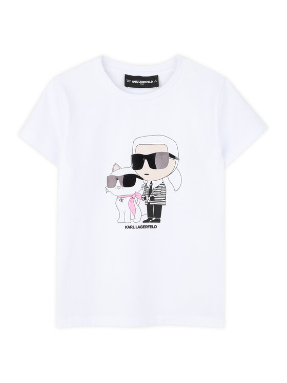 Karl Lagerfeld Kids Karl Lagerfeld Kids Camiseta Z31157 D Blanco Regular Fit