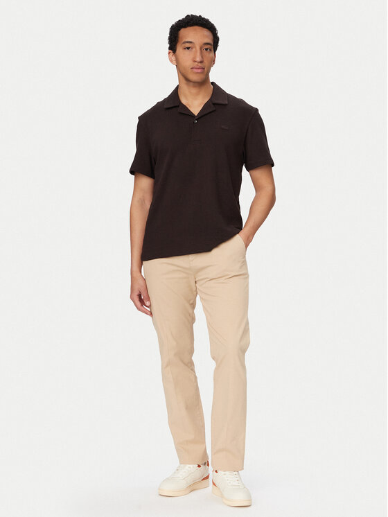 Lacoste Lacoste Polo DH1969 Marrón oscuro Classic Fit