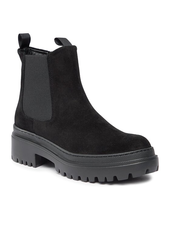 Pollini Kotníková obuv s elastickým prvkem Pollini SA21204G0HTI0000 Černá