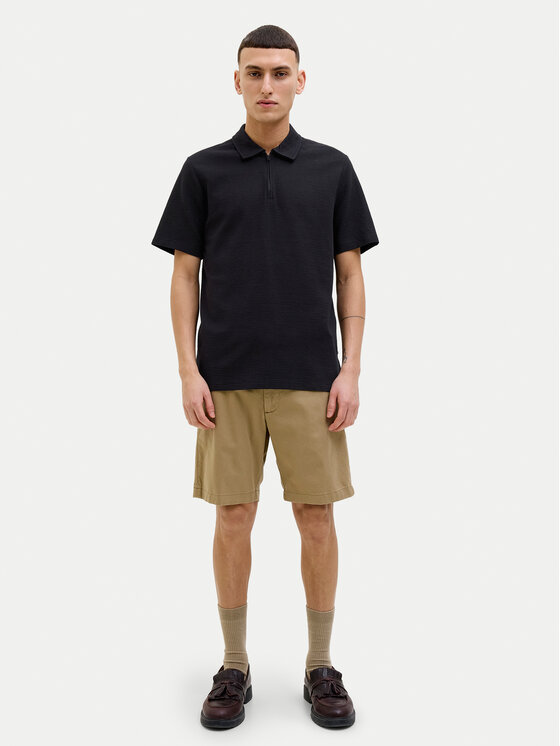 Jack & Jones Jack & Jones Поло Benja 12269338 Чорний Regular Fit