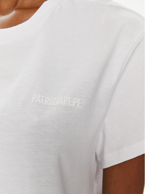 Patrizia Pepe Patrizia Pepe Футболка 8M1543/J111-W103 Білий Regular Fit