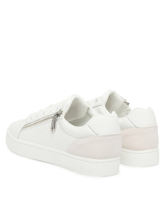 Calvin Klein Jeans Sneakersy Calvin Klein Jeans Classic Cupsole Zip Low In YM0YM01318 Biały