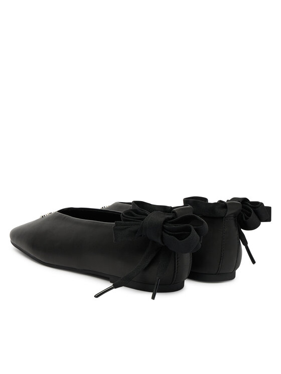 Tommy Jeans Balerinos Tommy Jeans Tjw Ballerina With Laces EN0EN02939 Juoda
