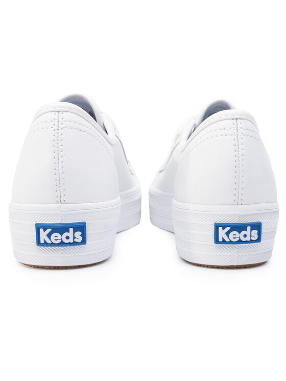 Keds Tenis superge Keds Triple Kick Lthr KWH57310 Bela