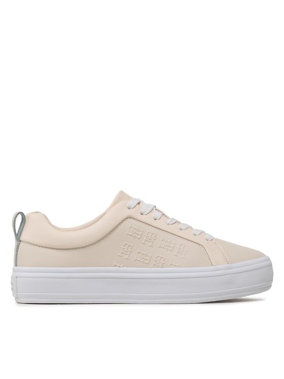Tommy Hilfiger Αθλητικά Tommy Hilfiger Embossed Vulc FW0FW07376 Μπεζ