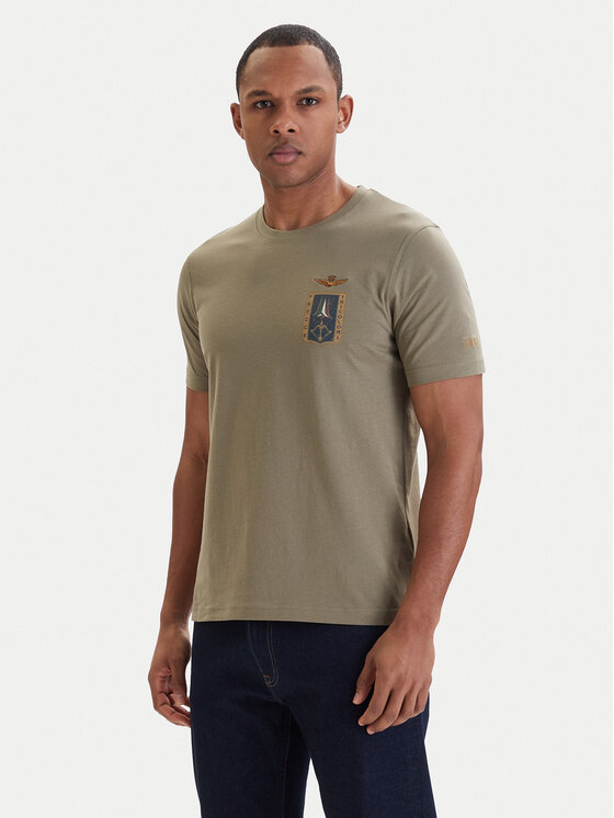 Aeronautica Militare Aeronautica Militare Camiseta 261TS2534UJ00641 Verde Regular Fit
