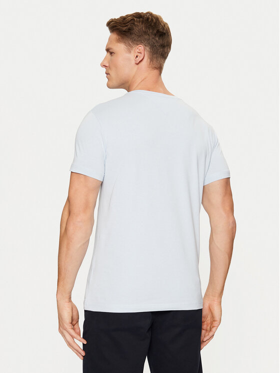 Tommy Hilfiger Tommy Hilfiger T-shirt MW0MW10800 Svijetloplava Slim Fit