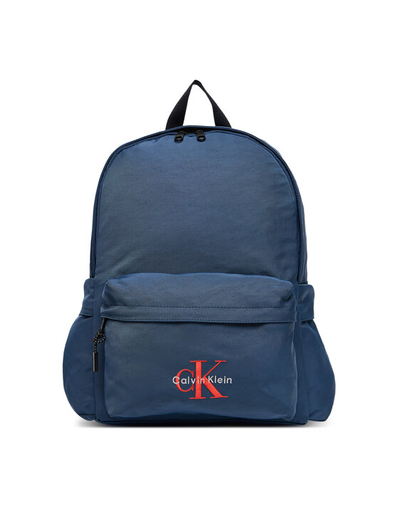 Calvin Klein Ruksak Calvin Klein Bold Round Backpack LV04D3114G Tamnoplava