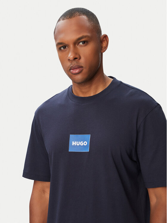 HUGO HUGO Camiseta Nayonix 50554382 Azul marino Regular Fit