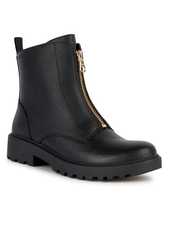 Geox Polokozačky Geox J Casey Girl J3620E 000BU C9999 D Černá