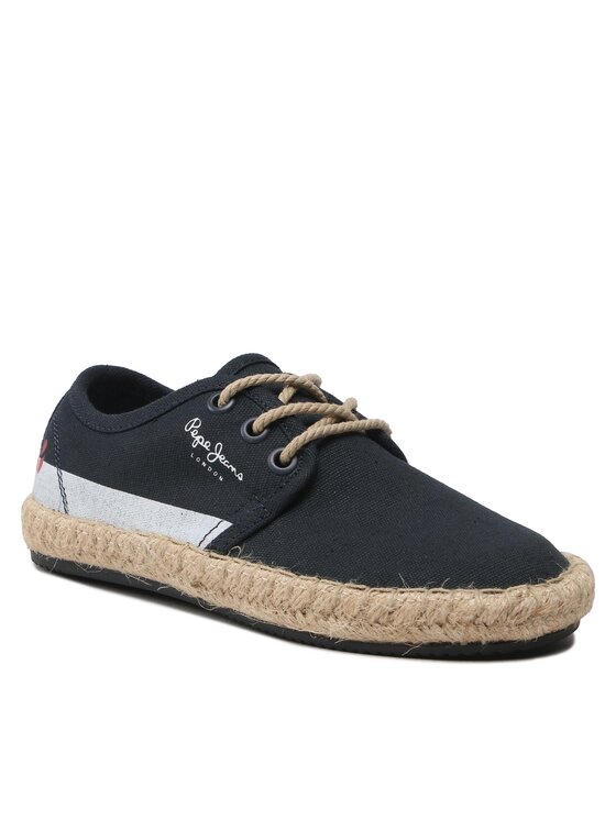 Pepe Jeans Espadrilky Pepe Jeans Tourist Lace Boys PBS10096 Tmavomodrá