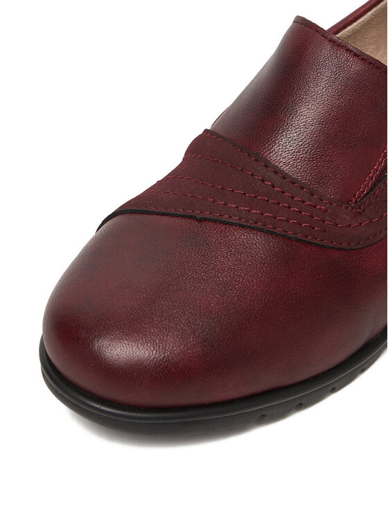 Rieker Nizki čevlji Rieker L5356-35 Bordo rdeča