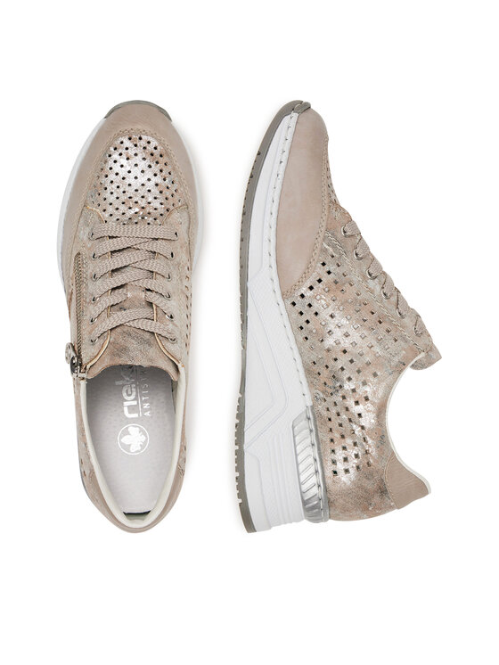 Rieker Sneakersy Rieker N4327-80 Béžová