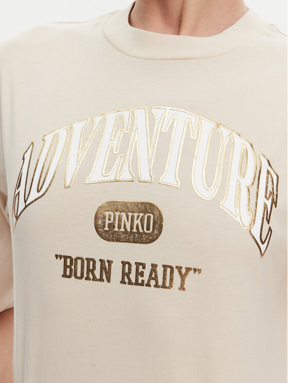 PINKO PINKO Футболка Niamey 104604 A2CS Бежевий Regular Fit