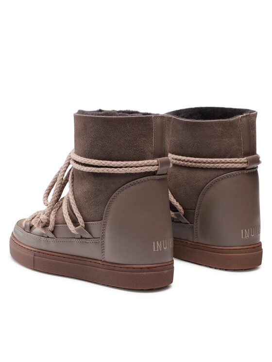 Inuikii Škornji za sneg Inuikii Classic Wedge 75203-005 Rjava