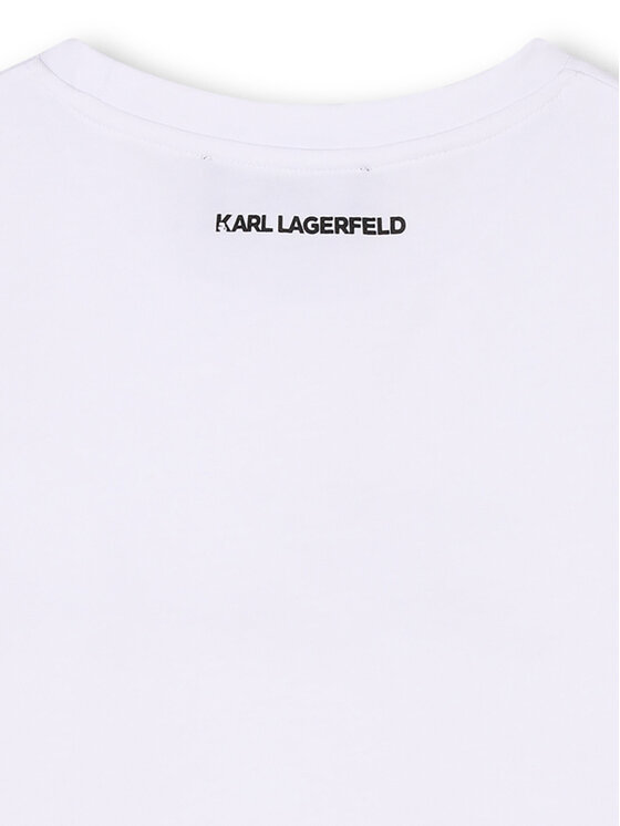Karl Lagerfeld Kids Karl Lagerfeld Kids Póló Z30485 D Fehér Regular Fit