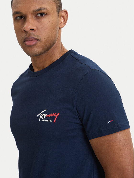 Tommy Jeans Tommy Jeans T-shirt DM0DM22538 Blu scuro Slim Fit