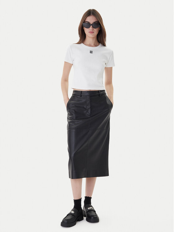 HUGO Hugo Футболка Delanor 50512000 Білий Slim Fit