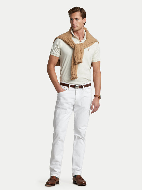 Polo Ralph Lauren Polo Ralph Lauren Polo 710713130002 Εκρού Custom Slim Fit