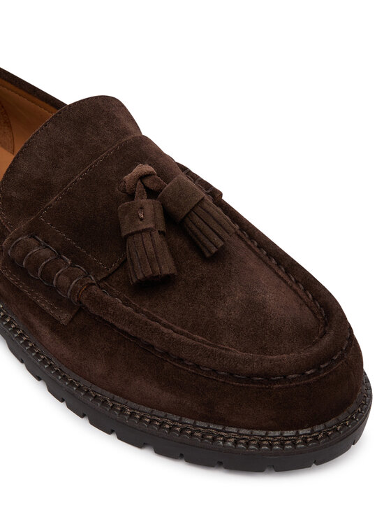 Polo Ralph Lauren Loafersy Polo Ralph Lauren Jett Tas Penny 803P15862002 Tmavě hnědá