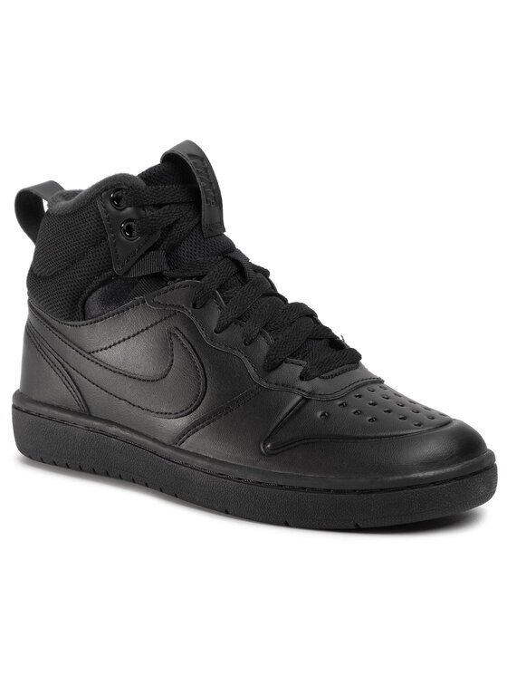 Nike Sneakersy Nike Court Borough Mid 2 Boot (Gs) BQ5440 001 Černá
