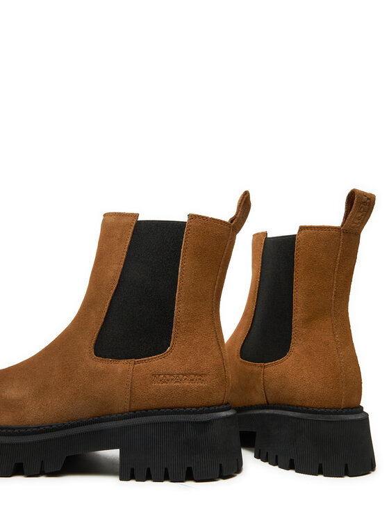 Napapijri Kotníková obuv s elastickým prvkem Napapijri Liorn NP0A4IKA Hnědá