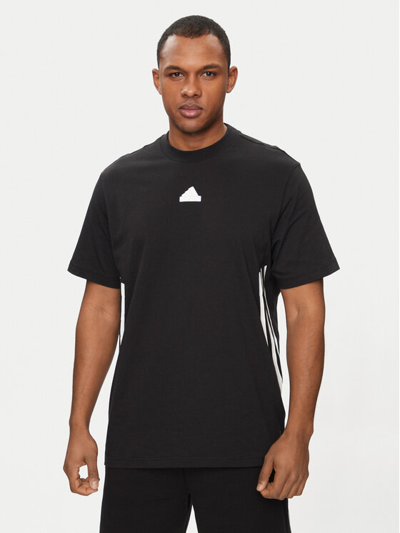 adidas adidas T-shirt Future Icons 3-Stripes IR9166 Crna Loose Fit