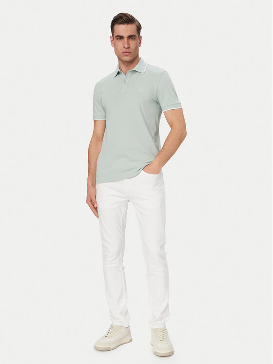 BOSS BOSS Polo Passertip 50507699 Turquesa Slim Fit