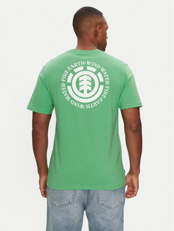 Element Element Camiseta ELYZT00490 Verde Regular Fit
