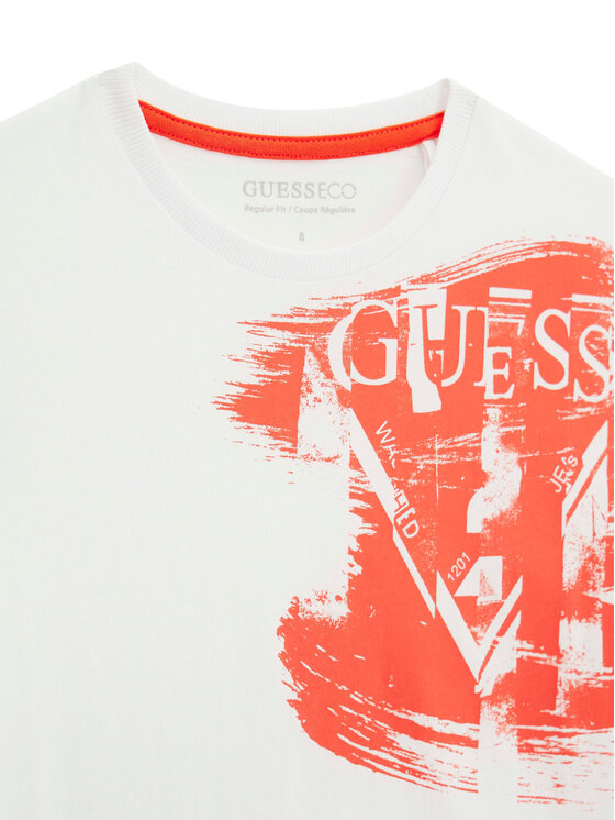 Guess Guess Футболка L6GI20 K8HM4 Білий Regular Fit