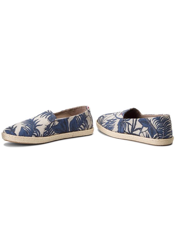 Tommy Hilfiger Espadrilky Tommy Hilfiger Easy Summer Print Slip On FM0FM01814 Béžová