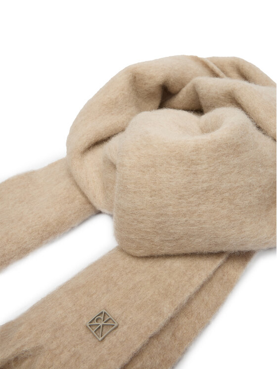 Calvin Klein Szalik Calvin Klein Emblem Brushed LV04D8069G Beżowy