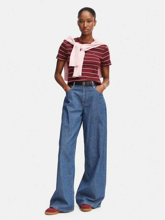 Tommy Hilfiger Tommy Hilfiger T-shirt New Cody WW0WW40587 Rosso Slim Fit